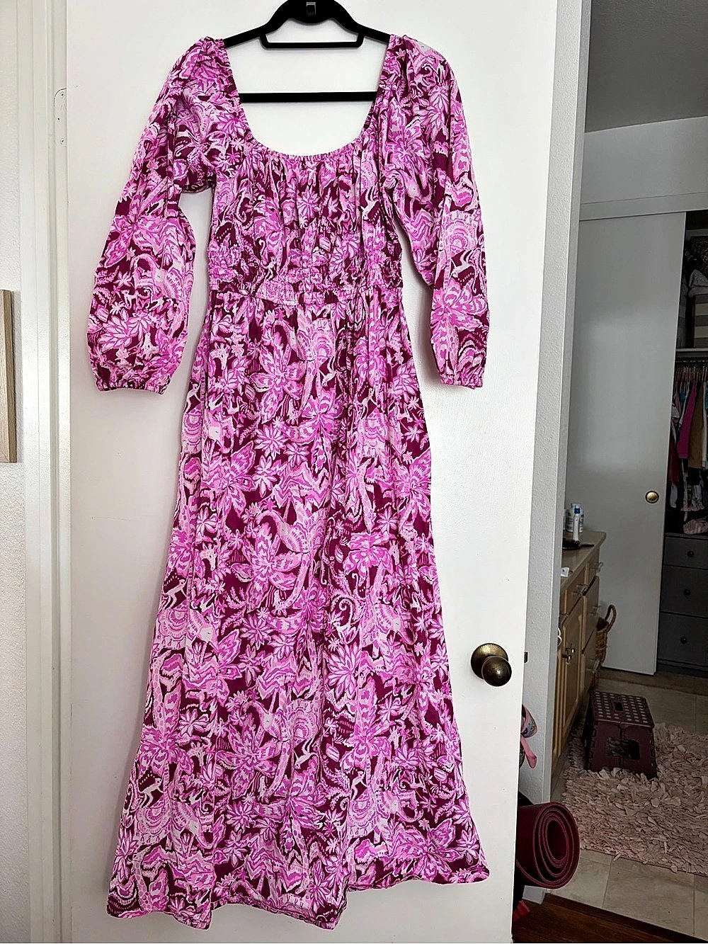Lilly Pulitzer Maxi Dress in Pink & Purple Size Medium